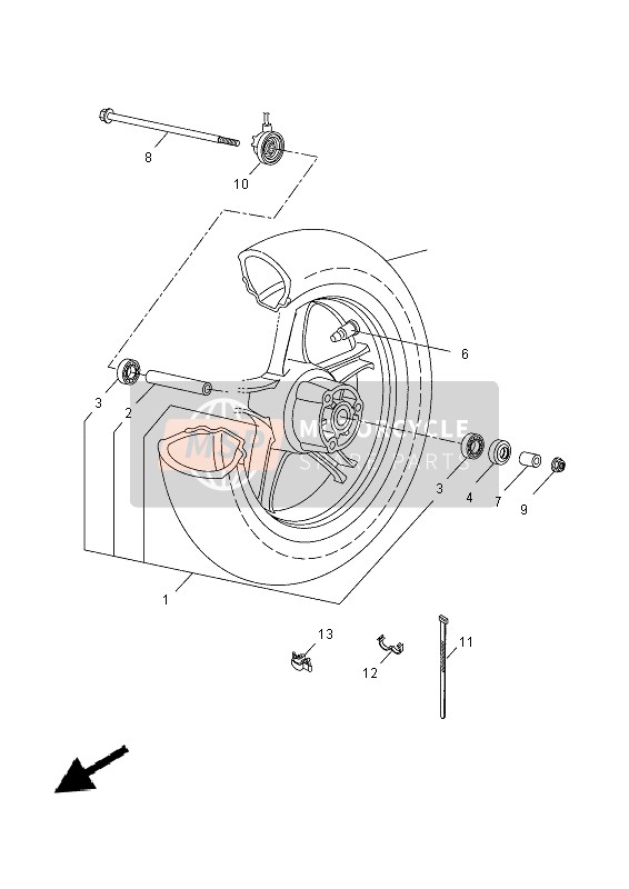 Roue avant